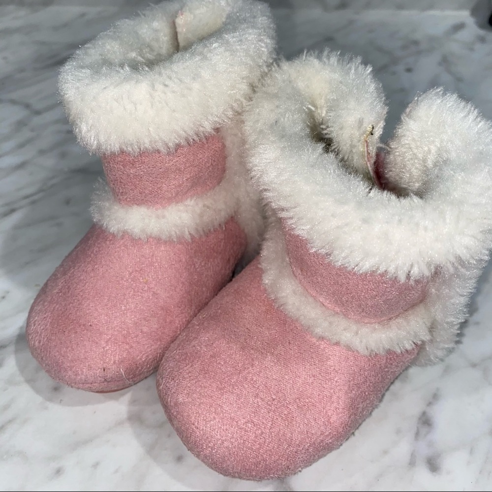 Bellini Pink Faux Fur Boots Girls 3